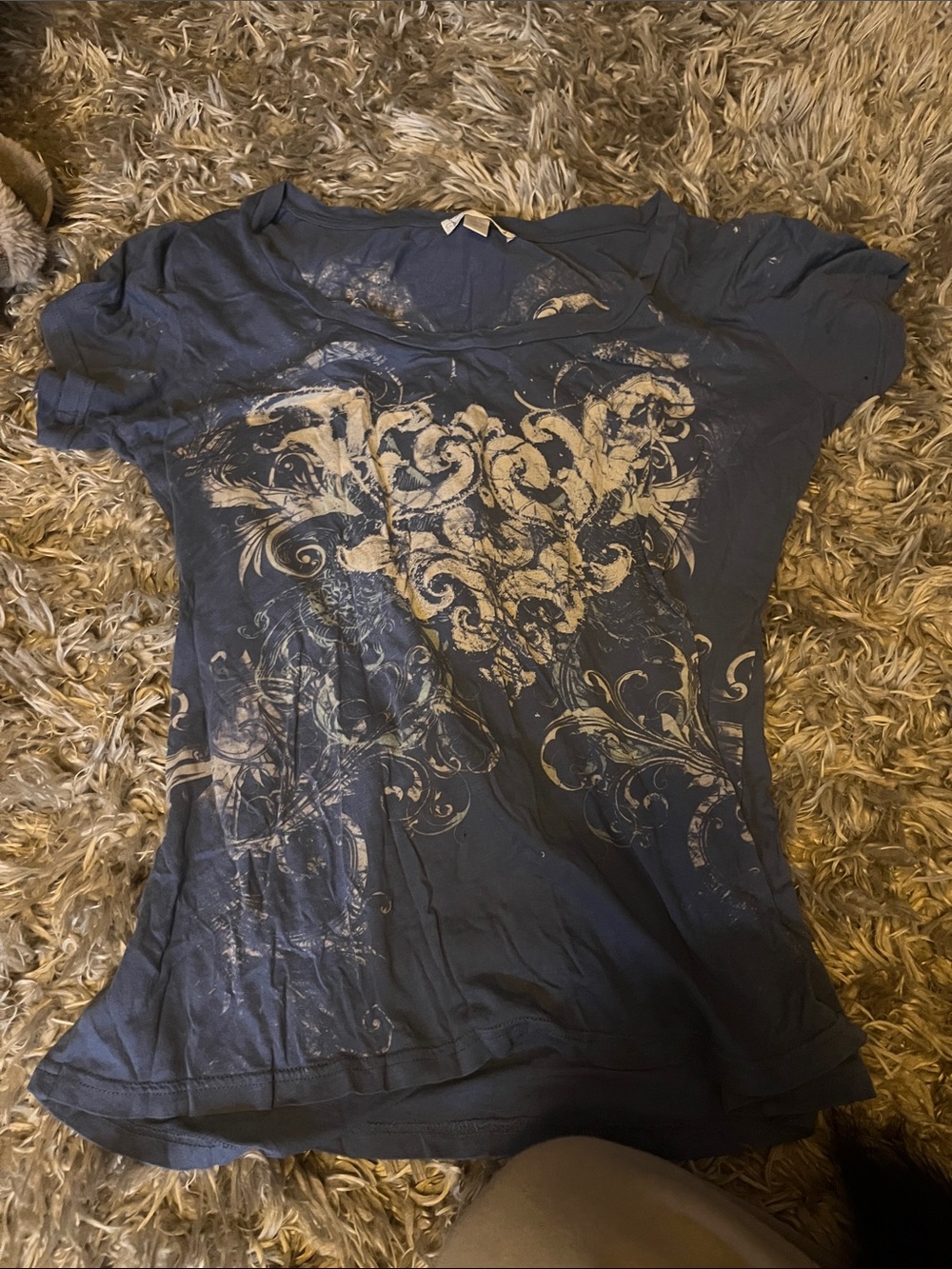 Women’s Blue Graphic Short Sleeve Tee